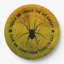 Halloween Treat eller Trick Spider Blood Papprare 