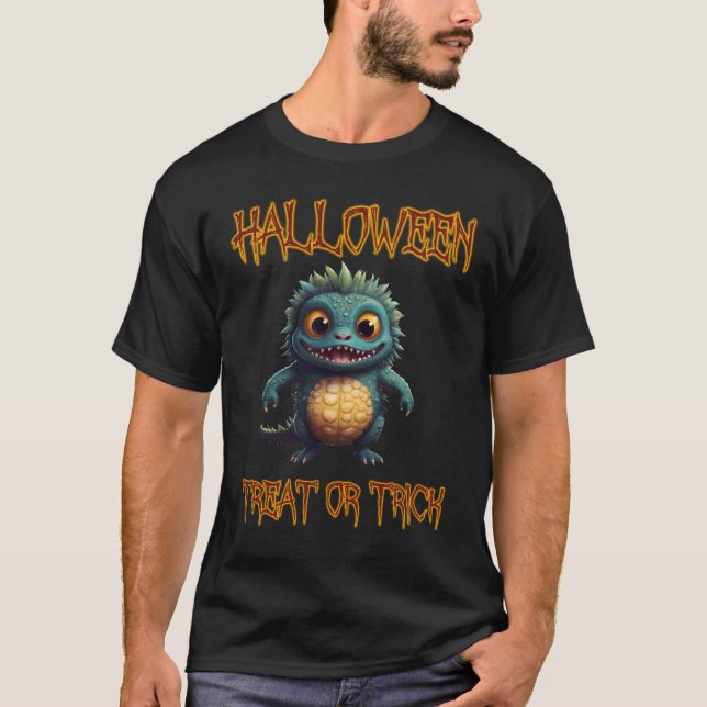 Halloween Treat eller Trick T Shirt (Framsida)