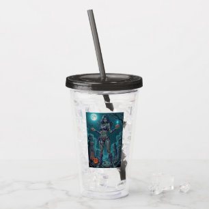 Halloween Treat eller Zombie Girlkompis w Brains Take Away Mugg