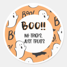 Halloween Treat Gift Sticker Runt Klistermärke