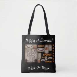 Halloween Treat Tote Bag Tygkasse