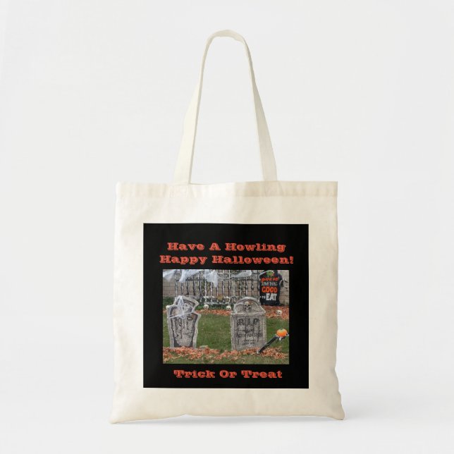 Halloween Treat Tote Bag Tygkasse (Framsidan)