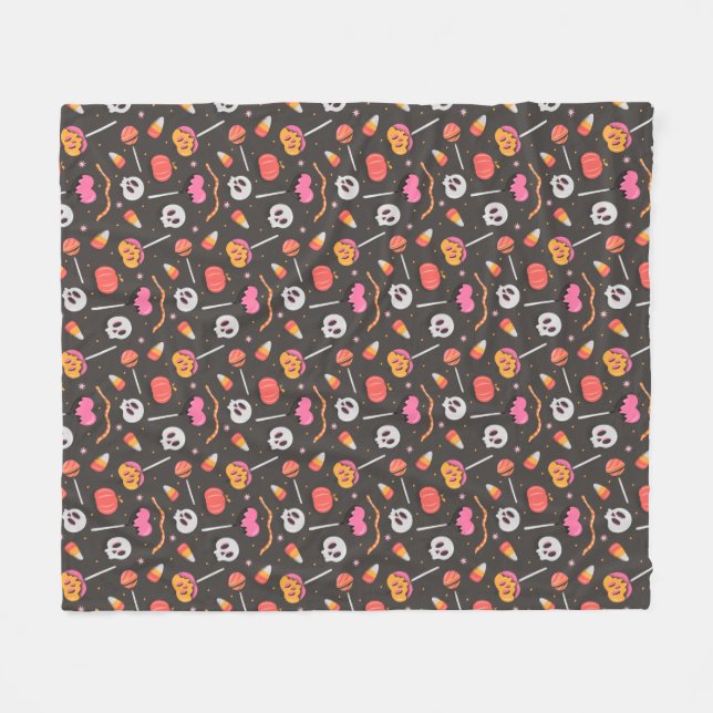 Halloween Treats Fleecefilt (Framsidan (Horisontell))