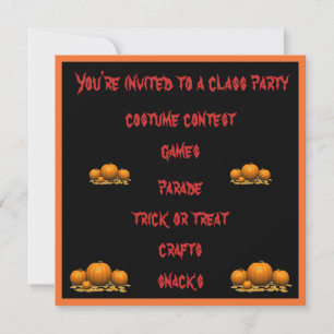 Halloween Treats - Inbjudningar