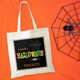 Halloween Treats Ljusa färger Tygkasse