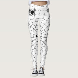 Halloween Treats, Spiders och Webben Leggings