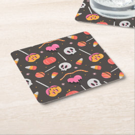 Halloween Treats Underlägg Papper Kvadrat