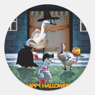 Halloween Trick eller Treats Time! Runt Klistermärke