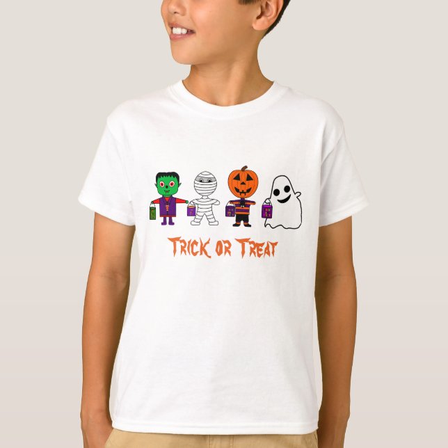 Halloween Trick eller TreatT T-Shirt (Framsida)