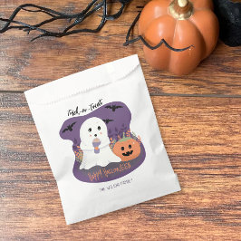 Halloween Trick-or-Treat Ghost Candy Favor Bags