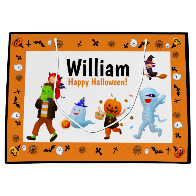 Halloween Trick-or-Treat Parad Personlig Bag (Framsidan)