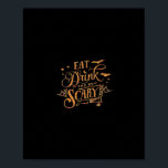 Halloween Trick Or Treat  Poster<br><div class="desc">Halloween Trick Or Treat: A classic Halloween slogan design representing the spirit of candy and fun. Ideal for festive wear. Iconic,  cheerful,  and timeless.</div>