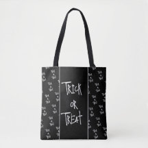 Halloween trick or treat svart och vit