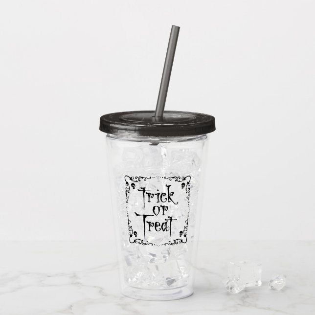 Halloween Trick or Treat Take Away Mugg (Baksida Ice)