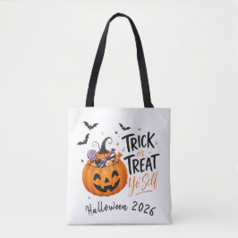 Halloween Trick or Treat Yo' Self Tote på svenska Tygkasse