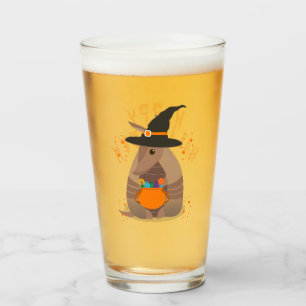 Halloween Trick-or-Treating Armadillo Häxa Texas Glaskopp