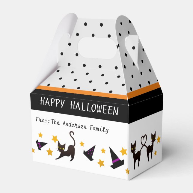 Halloween Trick Treat Candy Presentaskar (Baksidan Sidan)