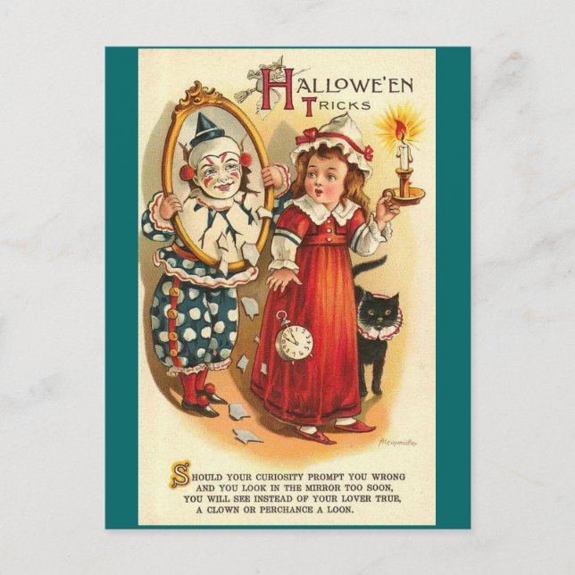 Halloween Tricks Vykort (Framsida)