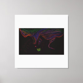 Halloween Trickster Spirit Stretched Canvas Art