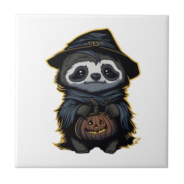 Halloween-trögdjur Överstor T-Shirt Kakelplatta (Framsidan)