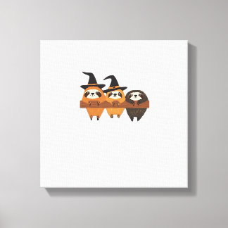 Halloween Tröghet Grundläggande T-Shirt Canvastryck