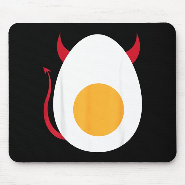 Halloween-tröja för äggrätt _ Cool kokt ägg Musmatta (Framsidan)