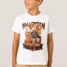 Halloween-tröja för barn med läskig astronaut