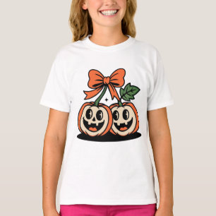 Halloween-tröja för barn med pumpa-duo t shirt
