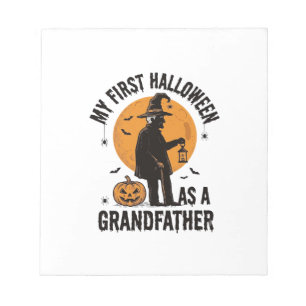 Halloween-tröja för farfar Första läskiga farfar_1 Anteckningsblock