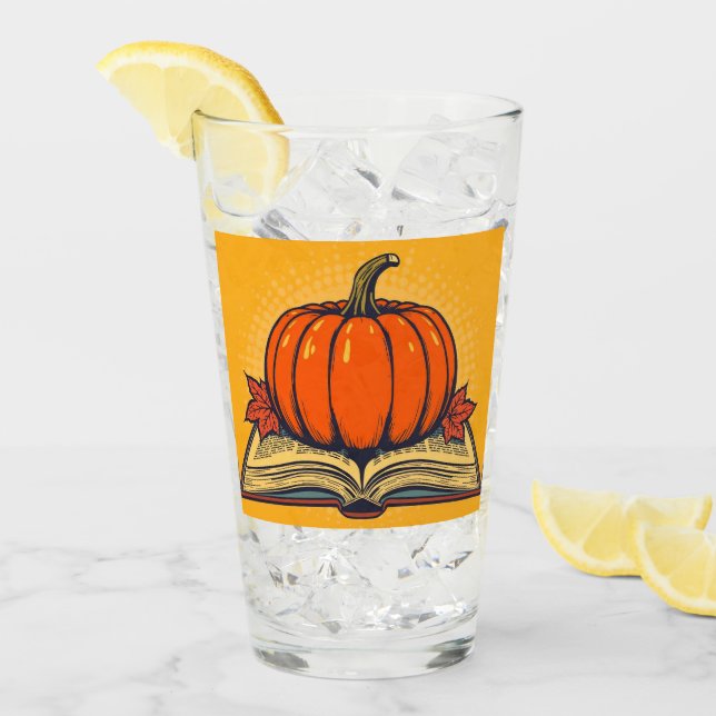 Halloween Tröja för lärare Fall Pumpkin Fall Bok Glaskopp (Framsida Ice)