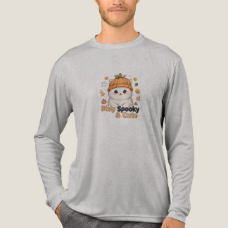 Halloween-tröja med söt och spöklik katt med pumpa t shirt