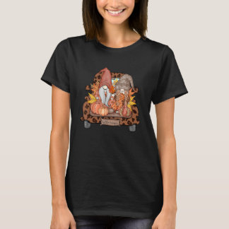 Halloween Truck Gnomes Pumpkin Costume Kids T Shirt
