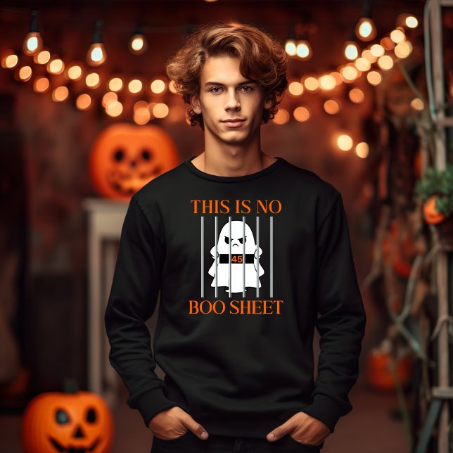 Halloween-trump bakom Pub är inte Boo Lakan Lång Ärmad Tröja (Skapare uppladdad)