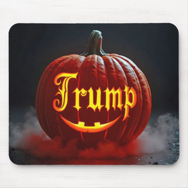 Halloween Trump Jack-o-lantern i dimma Musmatta (Framsidan)