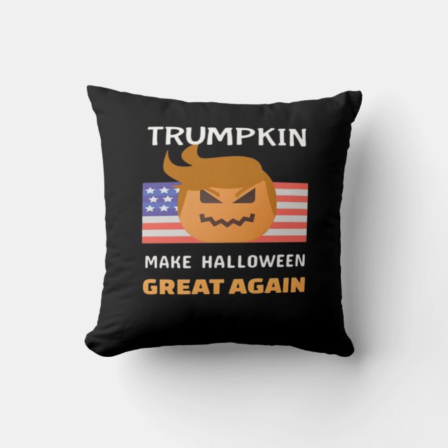 Halloween Trumpkin Classic Kudde (Framsida)