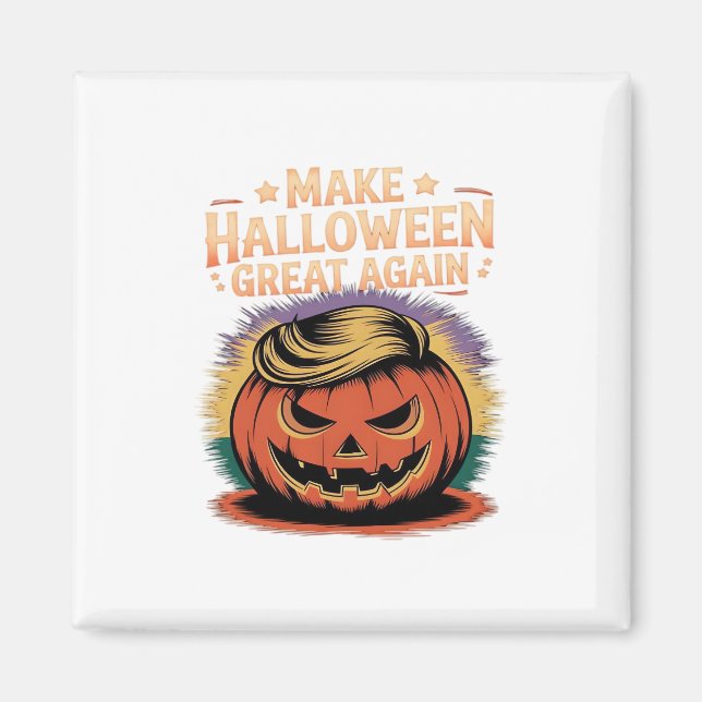 Halloween Trumpkin Design Magnet (Framsidan)