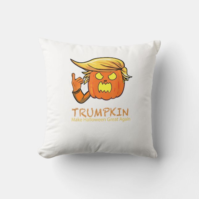 Halloween Trumpkin Funny - Classic Costume Design Kudde (Framsida)