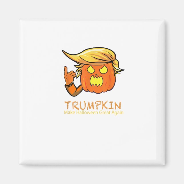 Halloween Trumpkin Funny - Classic Costume Design Magnet (Framsidan)