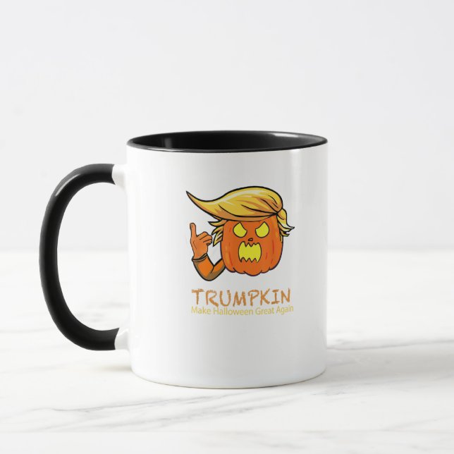 Halloween Trumpkin Funny - Classic Costume Design Mugg (Vänster)