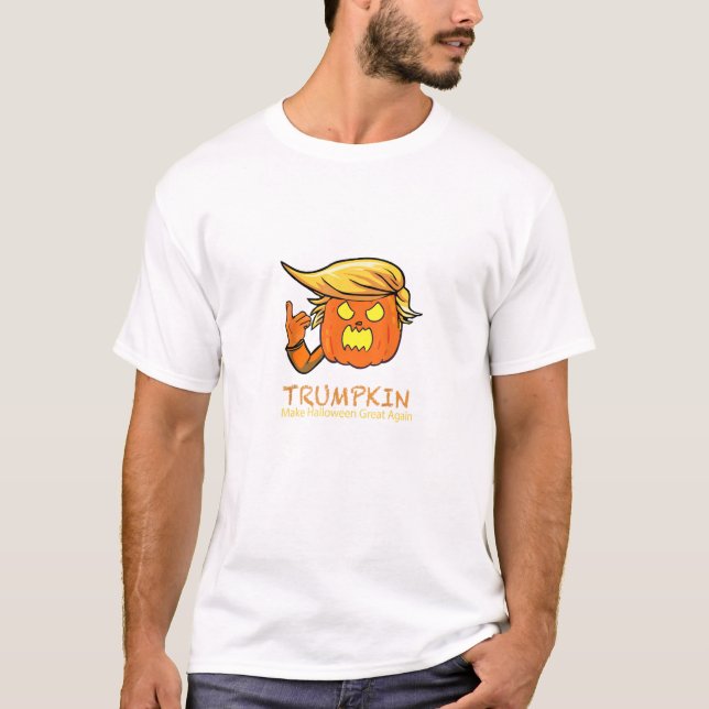 Halloween Trumpkin Funny - Classic Costume Design T Shirt (Framsida)