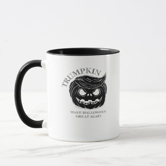 Halloween Trumpkin Funny & Cute Halloween Costume Mugg (Vänster)