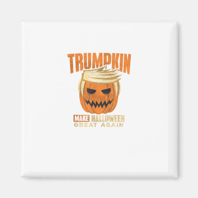 Halloween Trumpkin Funny Gör Amerika Underbart Magnet (Framsidan)
