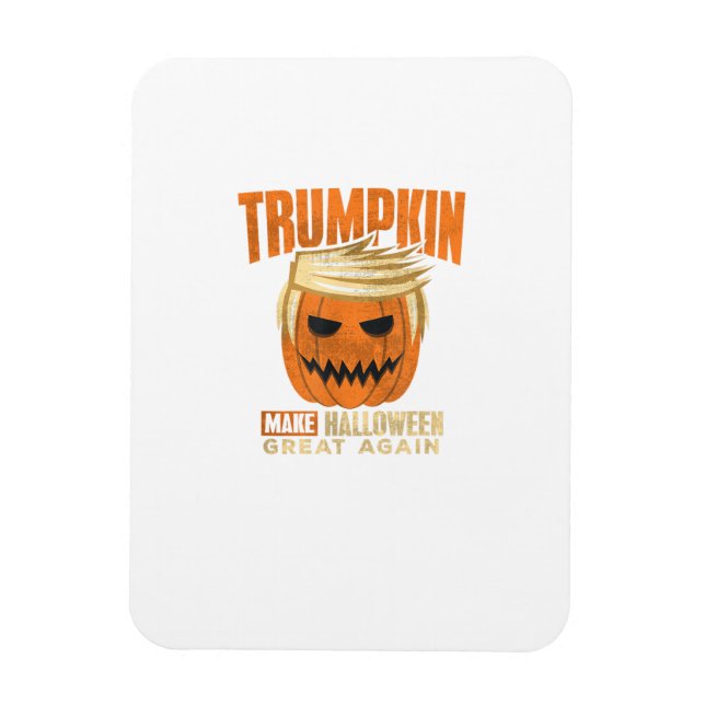 Halloween Trumpkin Funny Gör Amerika Underbart Magnet (Vertikal)