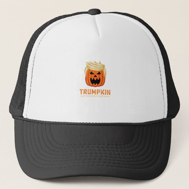 Halloween Trumpkin Funny - Spooky Parody Slogan Keps (Framsida)