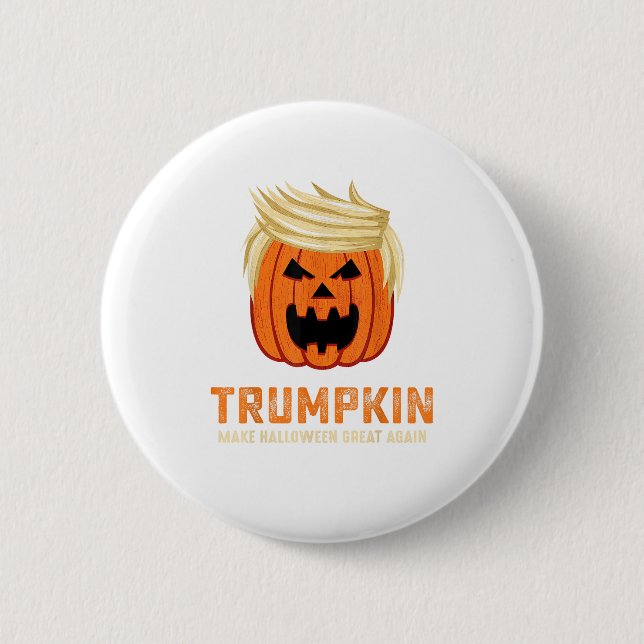 Halloween Trumpkin Funny - Spooky Parody Slogan Knapp (Framsida)