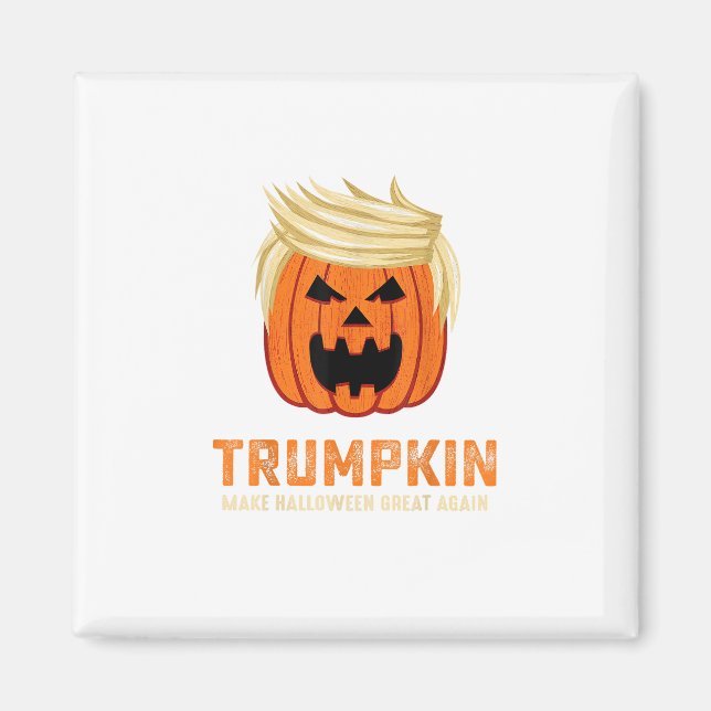 Halloween Trumpkin Funny - Spooky Parody Slogan Magnet (Framsidan)