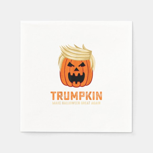 Halloween Trumpkin Funny - Spooky Parody Slogan Pappersservett (Framsidan)