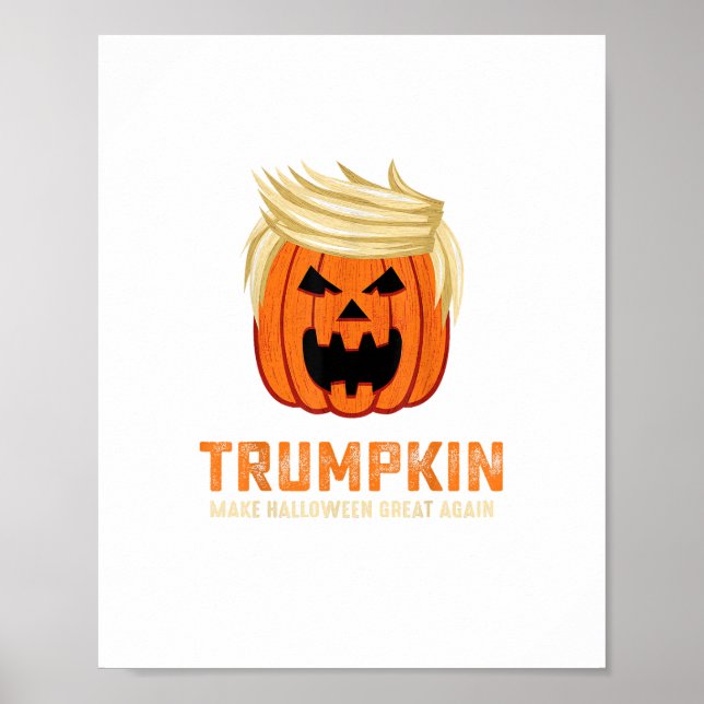 Halloween Trumpkin Funny - Spooky Parody Slogan Poster (Framsidan)