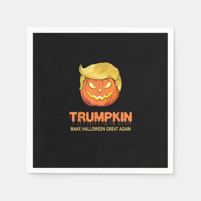 Halloween Trumpkin - Gör Halloween Underbar igen D Pappersservett (Framsidan)