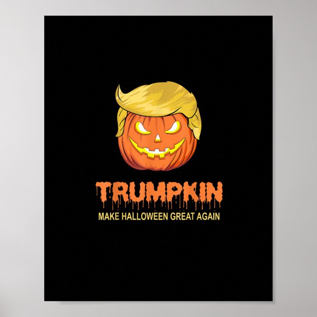 Halloween Trumpkin - Gör Halloween Underbar igen D Poster (Framsidan)